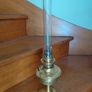 Antique French brass oil lamp works Image 4
