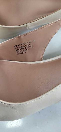 KENSIE beige sling backs with floral detail Sz 7UK