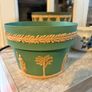Set of 3 vintage French style plastic flower pots Image 8
