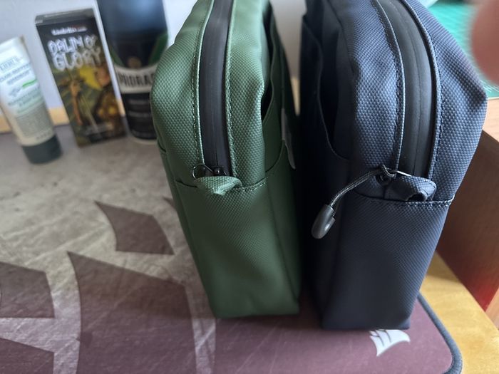 Two Delfonics Pouches Medium Water Repellent versions