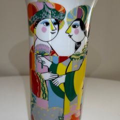 Vintage Rosenthal Studio-Linie 22cm Vase by Bjorn Wiinblad - Mint Condition