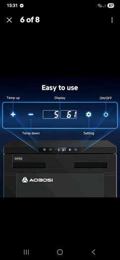 Aaobosi 83L 12v fridge