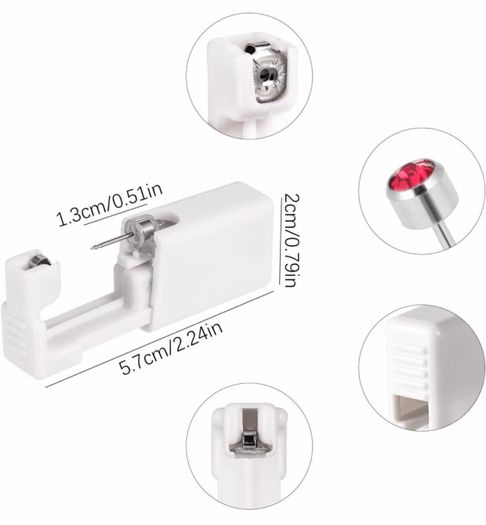 12 Pcs Ear Piercing Gun Kit, Painless Ear Piercing Gun Disposable Safety Asepsis Piercing Tool Kit