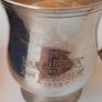 Silver plated tankard in blue velvet box Image 4