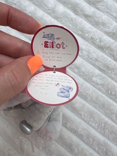 Elliot & Buttons Elephant Plush Good Luck Lucky Horseshoe approx.14 cm. Please see photos