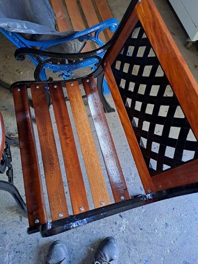 Cast iron garden table and chairs