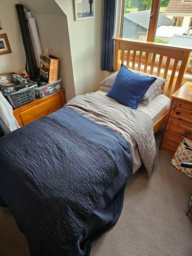 Single Bed Frame and Mattress