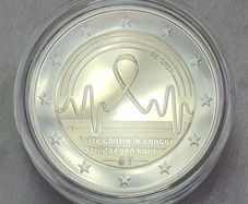 Belgium 2 Euro Base Metals Proof Coin 2024 - Fight against Cancer in Belgium