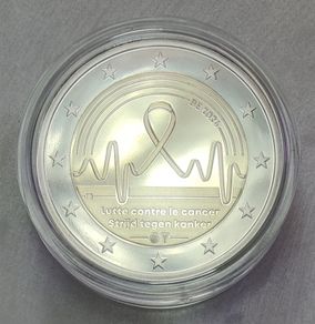 Belgium 2 Euro Base Metals Proof Coin 2024 - Fight against Cancer in Belgium