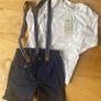 NameIT baby boy shorts, braces t-shirt 92cm 1.5-2 years NEW Image 2