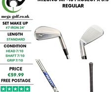 Mizuno MP-18 #7 Iron 34 Degree / Project X 5.5 Regular