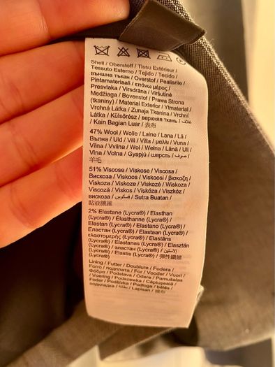 Heather grey suit 47% wool | great condition | UK 10