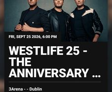 Westlife Standing 25th September