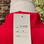 Vintage red blouse with embroidered detail uk 16 Image 7