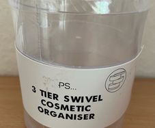 3 tier swivel cosmetic organiser