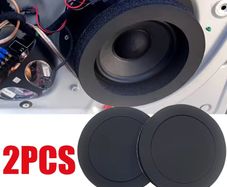 2pcs 6.5 Inch Universal Car Door Speaker Foam Rings, Soundproof Insulation Padding for Bass Improvement and Noise Reduction