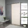 Sliding Door Hardware Kit 183 cm Stainless Steel Silver Image 5
