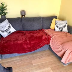 Sofa Bed Couch L shape Dark Grey