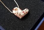 Swarovski love heart pendant necklace