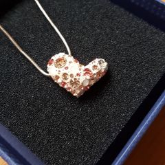 Swarovski love heart pendant necklace