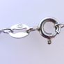 Vintage Sterling Silver 925 Cubic Zirconia And Pink Stone Cluster Necklet length 16,5" / 4,85g Image 5