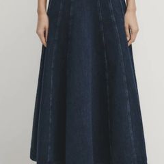 denim MSSIMMO DUTTI long skirt