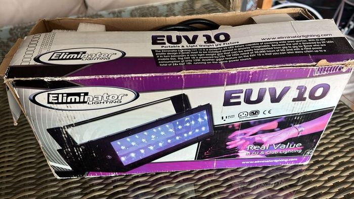 EUV-10 Eliminator Blacklight DJ / Theatre UV Light  Boxed