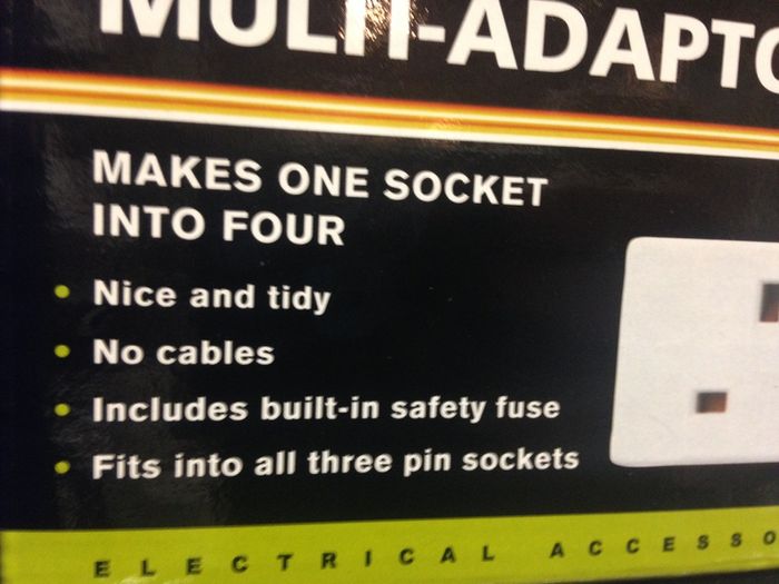 4 Way Multi Adapter