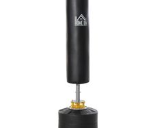 Punching Bag with Stand Heavy Boxing Set w/ Suction Cup Base for Adult Youth, Home Office Gym