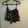 New Look Cropped Black Floral top Image 5