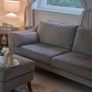 3 piece sofa 3 seater 2 seater n puff grey Image 2