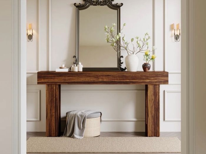 Rustic Brown Console Table  160cm