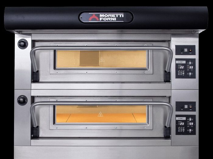 Industrial Oven Moretti Forni Series PB8OE-2. 4 Tray Twin Deck Electric Bakery Oven