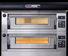 Industrial Oven Moretti Forni Series PB8OE-2. 4 Tray Twin Deck Electric Bakery Oven