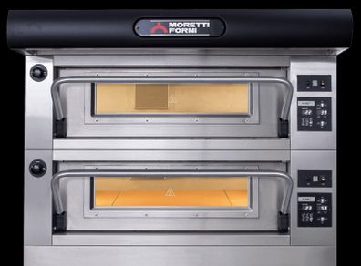 Industrial Oven Moretti Forni Series PB8OE-2. 4 Tray Twin Deck Electric Bakery Oven