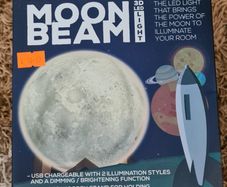 3D moon beam light/lamp