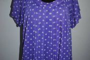 Papaya purple polka dot top size UK20 EU48 Postage included Perfect condition