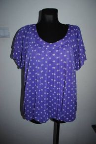 Papaya purple polka dot top size UK20 EU48 Postage included Perfect condition