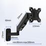 BRAND NEW Spring Air Pressure Arm Adjustable Wall Mouning Monitor Bracket For 17-45 inch LCD LED Screen Loading 2-12kg TV Support Image 6