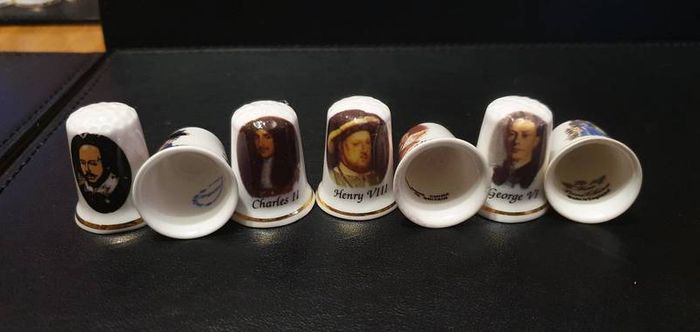 Bone China Thimbles Kings&Famous People