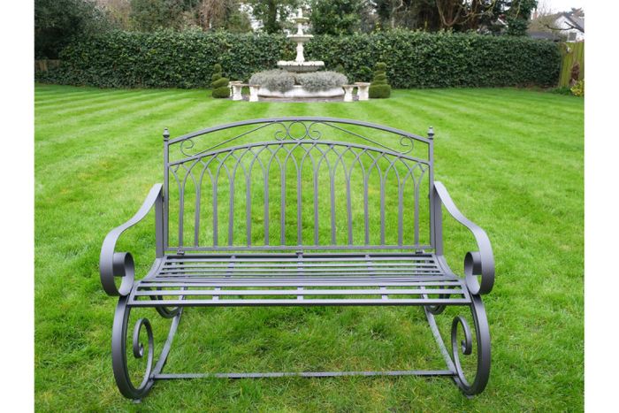 Alfie Rocking Bench Dark Grey-D9796