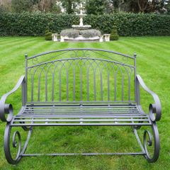 Alfie Rocking Bench Dark Grey-D9796