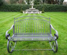 Alfie Rocking Bench Dark Grey-D9796