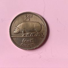 Irish Ha'penny From 1946, Free Post