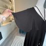 Ladies Midi Black Chiffon Dress with Flutter Sleeves from Boohoo Image 4