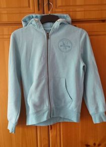 Dunnes pale blue /turquoise hoodie age 11