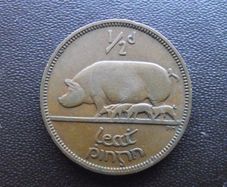 1949 Irish Half Penny