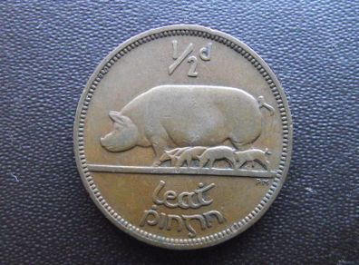 1949 Irish Half Penny