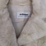 Faux fur ivory women's coat Image 3