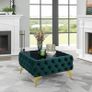 Luxury Velvet Chesterfield Coffee Table 63x63x35cm Square Velvet Free Delivery Image 4